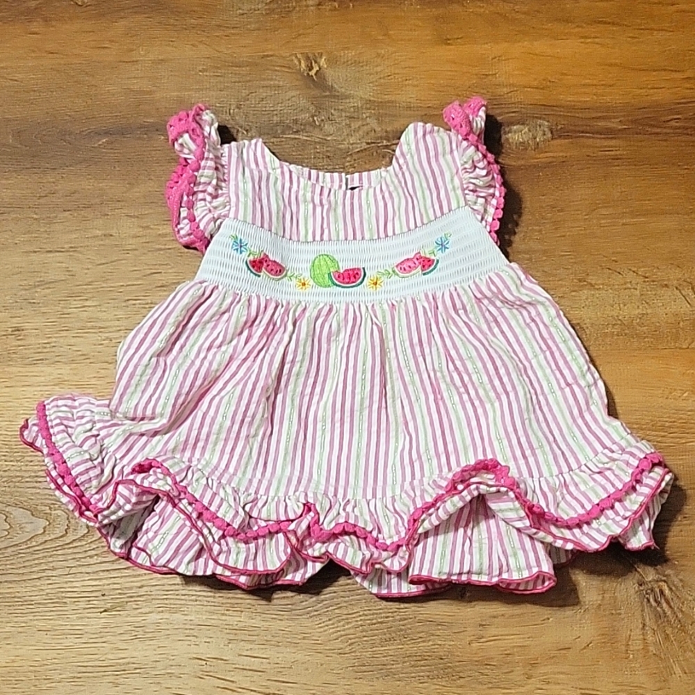 6 month Watermelon striped top